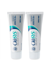 Thumbnail for CloSYS Silver Fluoride Toothpaste for Adults 55+, 3.4 Ounce (Pack of 2), Gentle Mint, Travel Size, TSA Compliant, pH Balanced, Enamel Protection, Sulfate Free