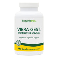 Thumbnail for NaturesPlus Vibra-Gest - 180 Capsules - Vegetarian Digestive Support Supplement with Probiotics, Live Fruit & Vegetable Enzymes - Natural Live Cultures - 180 Servings