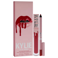 Thumbnail for Matte Lip Kit - 503 Bad Lil Thing by Kylie Cosmetics for Women - 2 Pc 0.10oz Matte Liquid Lipstick, 0.039oz Lip Liner
