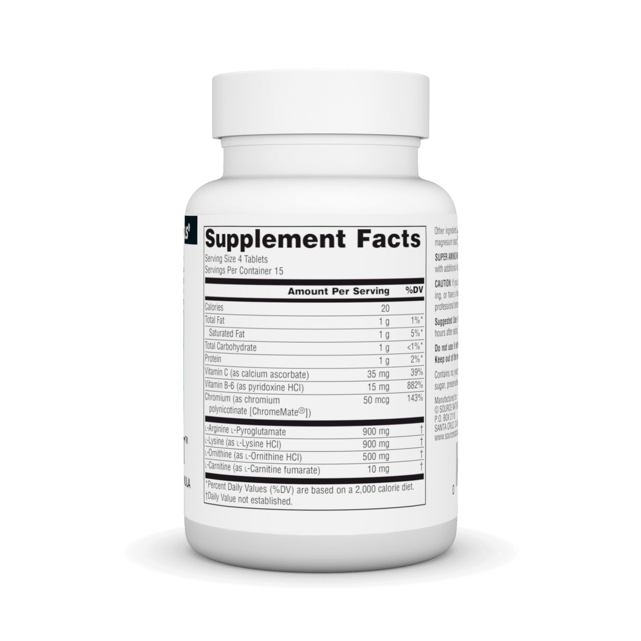 Source Naturals Super Amino Night - Advanced Amino Acid Formula - 60 Capsules