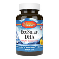 Thumbnail for Carlson - EcoSmart DHA 500, Sustainable Source, Supports Healthy Vision & Brain Function, Lemon, 60 soft gels