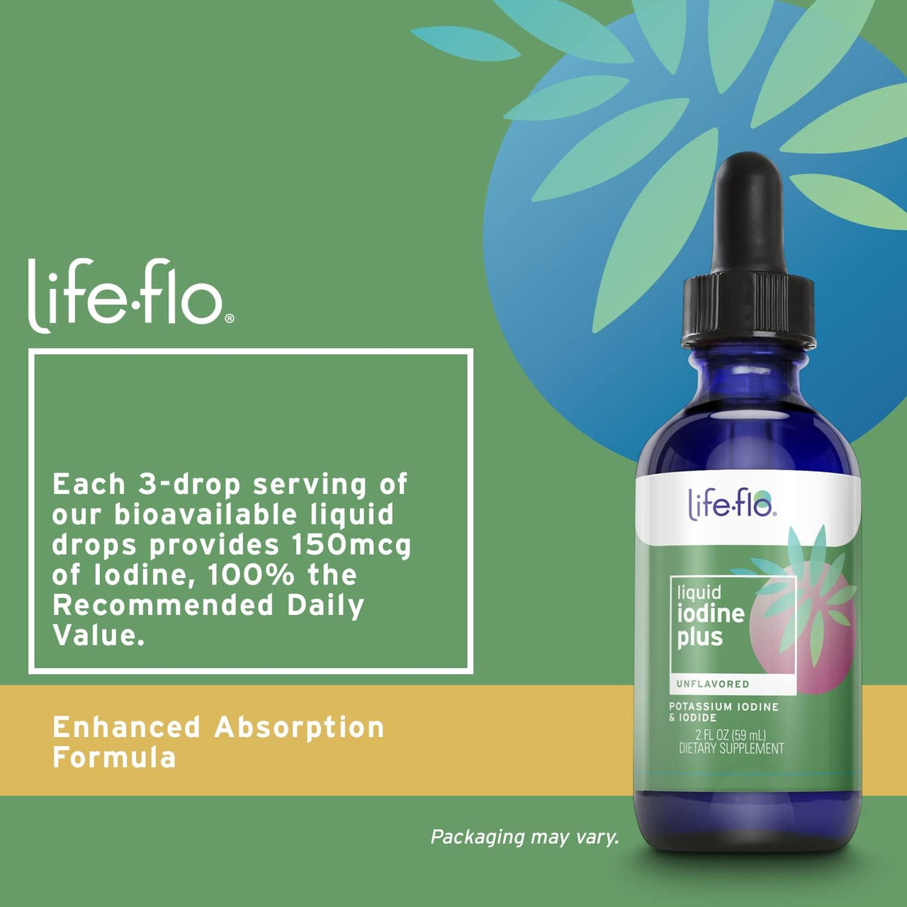 Life-flo Liquid Iodine Plus 150 mcg Drops - Unflavored