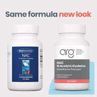 Thumbnail for Allergy Research Group NAC Supplement - N-Acetyl-L-Cysteine, Glutathione Precursor, Supports Immune Function, Healthy Mucus Clearance, Free Form Amino Acid, Hypoallergenic - 120 Count