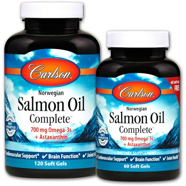 Carlson Labs Salmon Oil Complete Soft Gels, 180 Count