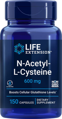 Thumbnail for Life Extension N-Acetyl-L-Cysteine (NAC) 600mg, 150 Capsules