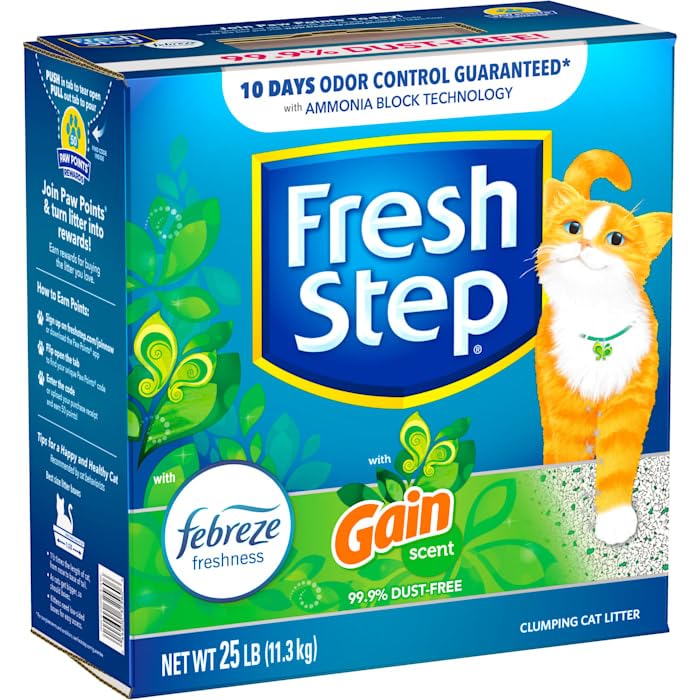 Fresh Step, Clumping Cat Litter with Gain Scent, 400 Ounce