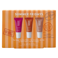 Thumbnail for Summer Fridays Limited Edition The Sweet Summer Minis Lip Butter Balm Set - Berry Sorbet, Peach Granita & Sea Salt Caramel