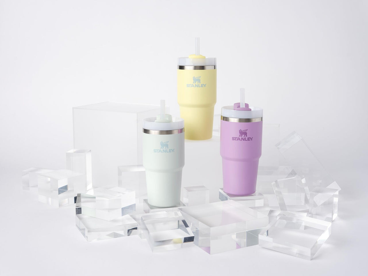 Stanley Quencher H2.0 Tumbler with Straw 20 oz | Flowstate 3-Position Lid | Cup Holder Compatible for Travel | Insulated Stainless Steel Cup | BPA-Free | Lilac