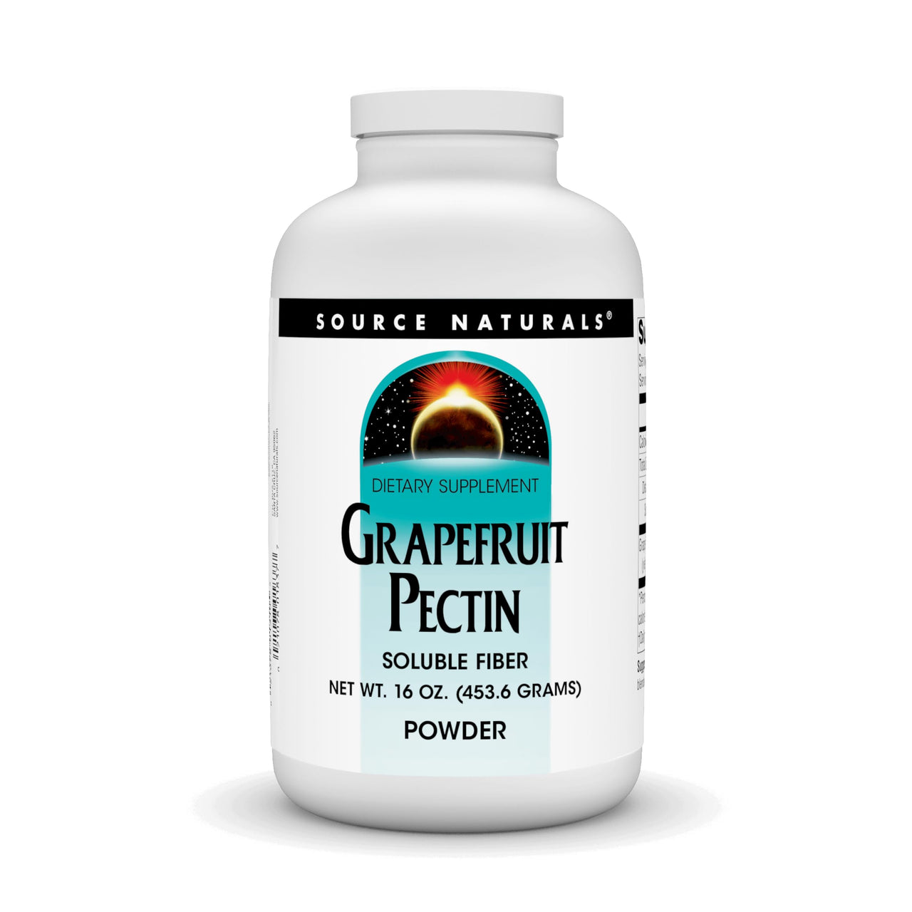 Source Naturals Grapefruit Pectin, Soluble Fiber - Dietary Supplement - 16 oz Powder