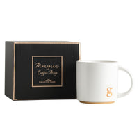 Thumbnail for COLLECTIVE HOME - Monogram Ceramic Mugs, 15 oz Golden Initial Coffee Cups, Elegant Alphabet Tea Mugs, Elegant Personalized Mug with Gift Box, Luxurious Cups for Office and Home (g)