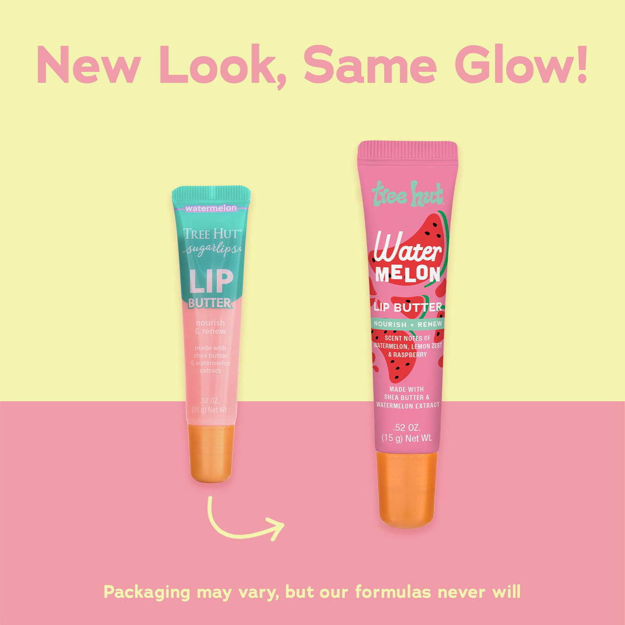 Tree Hut Watermelon Sugarlips Lip Butter, Hydrating Lip Care to Lock in Moisture & Nourish Lips, Smooth & Soft Finish, 0.52 fl oz