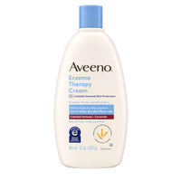 Thumbnail for Aveeno Eczema Therapy Daily Moisturizing Body Cream for Sensitive Skin, Soothing Eczema Relief Cream, Colloidal Oatmeal & Ceramide for Dry & Itchy Skin, Steroid- & Fragrance-Free, 12 oz
