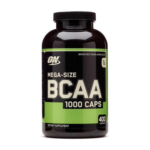 Optimum Nutrition Mega-Size BCAA 1000 Caps - 400 Capsules (200 Servings)