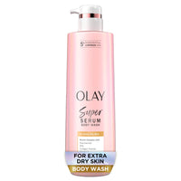 Thumbnail for Olay Super Serum Body Wash for Extra Dry Skin, 24hr Long Lasting Hydration, 5+ Ingredient Complex for Bright Even Firm Luminous Skin, 18.5 Fl Oz
