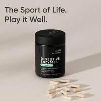 Thumbnail for Sports Research Digestive Enzymes with Probiotics & Ginger - Plant Based for Dairy, Protein, Sugar & Carbs - Non-GMO Verified & Vegan Friendly (90 Veggie Capsules)