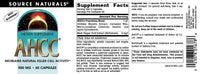 Thumbnail for Source Naturals AHCC with Bioperine 500 mg - 60 Capsules
