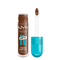 Thumbnail for NYX PROFESSIONAL MAKEUP Lip IV Hydrating Glossy Lip Stain, Long-Lasting, Tinted, Vegan Formula with 12 HR Hydration - Splash N Spice (Brown)