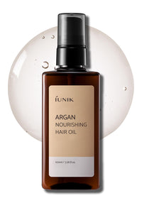 Thumbnail for IUNIK Argan 3.9% Hair Oil Serum Nourishing for Dry and Damaged Hair - Anti Frizz Lightweight Hair Treatment Deep Conditioner Mask, Paraben and Sulfate Free, Aceite de Argan Cabello 3.38 Fl Oz Korean