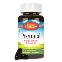 Thumbnail for Carlson - Prenatal, Multiple with DHA & Vitamin D3, Pregnancy Health, Fetal Development & Immune Support, 60 Softgels