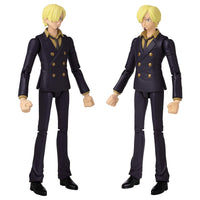 Thumbnail for Anime Heroes One Piece Figures Sanji Action Figure | 17cm Articulated Sanji Anime Figure with Swappable Arms and Faces | Bandai One Piece Action Figures Pirate Toys Range