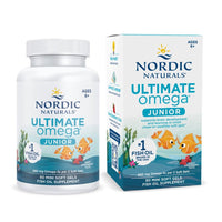 Thumbnail for Nordic Naturals Ultimate Omega Jr., Strawberry - 90 Mini Soft Gels - 680 Total Omega-3s with EPA & DHA - Brain Health, Mood, Learning - Non-GMO - 45 Servings