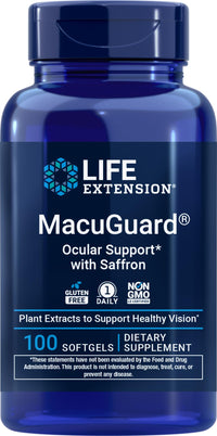 Thumbnail for Life Extension MacuGuard Ocular Support with Saffron, 100 softgels