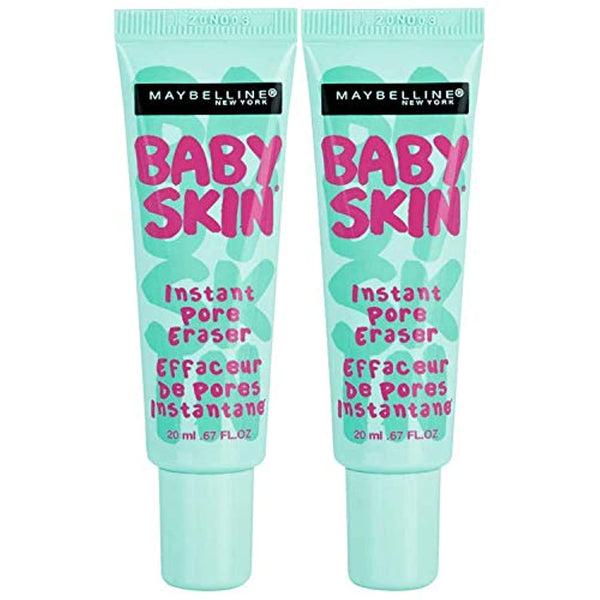 Maybelline Baby Skin Instant Pore Eraser Primer Makeup, Clear, 2 Count