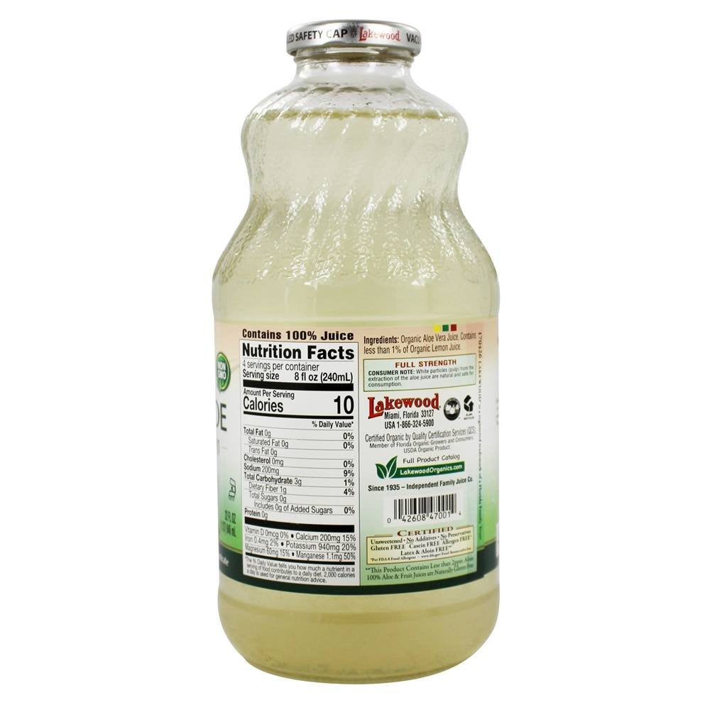 Lakewood, Organic Aloe Vera Juice, 32 Fl Oz