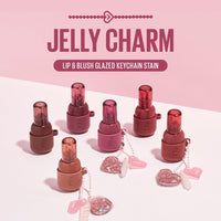 Thumbnail for Kaja Lip & Blush - Jelly Charm 05 Peach Fizz | with Keychain, Triple Berry Complex, Lemon Fruit Extract & Olive Squalane, Hydrating, Long Lasting Tint, Lightweight, Creamy Cream Tinted Type, 0.17 Oz