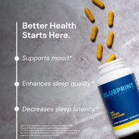 Thumbnail for Blueprint Bryan Johnson NAC Supplement - Promotes Stress Relief, Immune System Function, Respiratory Health - Includes N-Acetyl-L-Cysteine, Ginger, Curcuminoids - Detoxifying - Vegan (30 Servings)