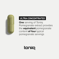Thumbnail for Toniiq Pomegranate Extract - Ultra High Potency 35:1 Extract with 90% Ellagic Acid - Highly Concentrated - Third-Party Lab Tested - 120 Capsules
