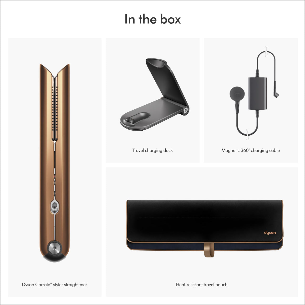 Dyson Corrale™ Hair Straightener, Nickel/Copper