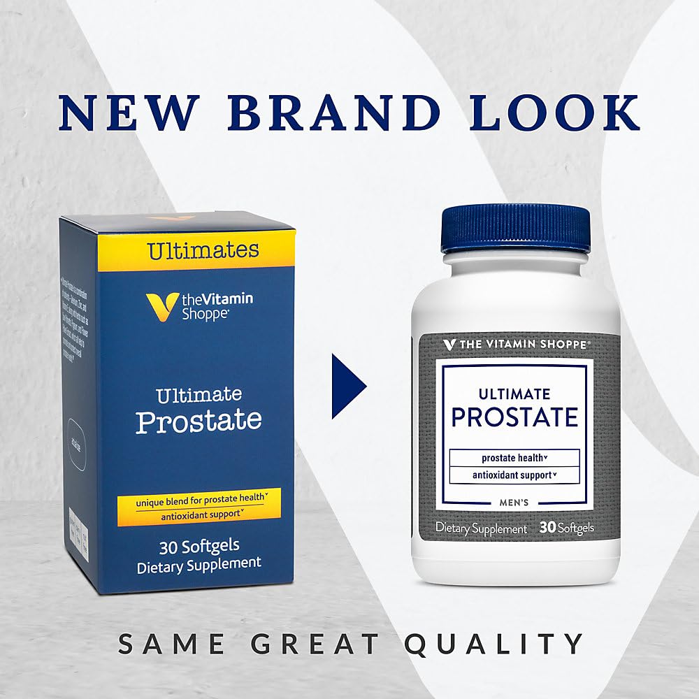 The Vitamin Shoppe Ultimate Prostate - Unique Blend for Prostate Health with Antioxidant Support; Saw Palmetto to Help Promote & Protect Overall Prostate Health (20 Softgels)