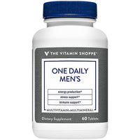 Thumbnail for The Vitamin Shoppe One Daily Men's Multivitamin - Energy & Antioxidant Blend, Daily Multi-Mineral Supplement for Optimal Men's Health, Gluten & Dairy Free (60 Tablets)
