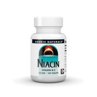 Thumbnail for Source Naturals Niacin, Vitamin B-3, Non-GMO - 100 mg - 100 Tablets