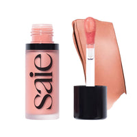 Thumbnail for Saie Dew Liquid Blush for Cheeks - Hydrating Cream Blush Stick with a Blendable + Buildable Formula - Skincare Infused Dewy Cheek Tint for a Natural Flush - Glowy Makeup Essential - Rosy (.40 oz)