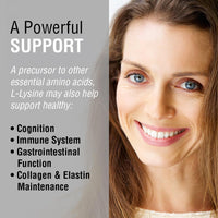 Thumbnail for SOLARAY L Lysine 500 mg Capsules - Free-Form Essential Amino Acids Supplement - Powerful Wellness Support with L-Lysine Amino Acid - Lab Verified, 60-Day Guarantee, 120 Servings, 120 VegCaps