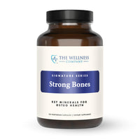 Thumbnail for The Wellness Company Strong Bones | 120 Capsules (2-Month Supply) | Made with Key Minerals to Help Build Bone Strength | Non-GMO, Vegan, Gluten Free | for Supporting Bone Strength and Health