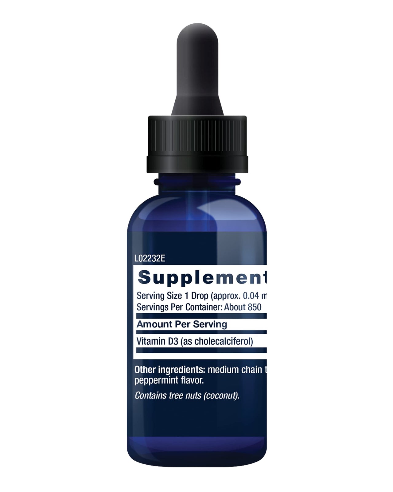 Life Extension Liquid Vitamin D3 (Mint), 50 mcg (2000 IU), Immune System Support, Bone Health, Whole-Body Health, Tasty Peppermint Flavor, Gluten Free, Non-GMO, 29.57 ml