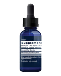 Thumbnail for Life Extension Liquid Vitamin D3 (Mint), 50 mcg (2000 IU), Immune System Support, Bone Health, Whole-Body Health, Tasty Peppermint Flavor, Gluten Free, Non-GMO, 29.57 ml