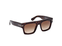 Thumbnail for Tom Ford FAUSTO FT 0711 Dark Havana/Light Brown Shaded 53/20/145 unisex Sunglasses