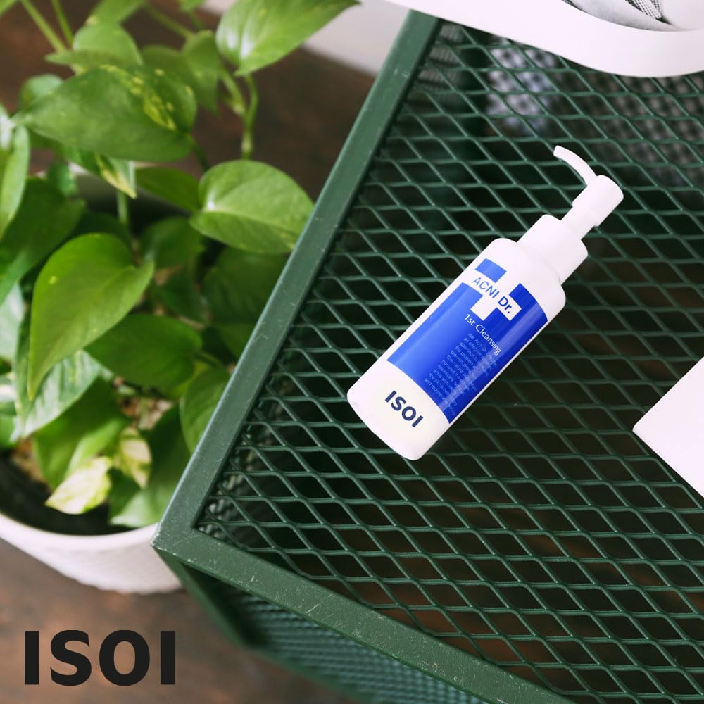 ISOI Acni Dr. First Cleansing 130ml (4.39 fl.oz) | Gentle & Moisturizing Gel Cleanser for Oily and Sensitive Skin | Removes Sebum with Deep Pore Cleansing | Korean Skin Care