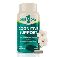 Thumbnail for One A Day Cognitive Supplement – Brain Supplement to Support Cognitive Performance for Men and Women with Bacopa. Also includes Rhodiola, & Holy Basil, 30 Capsules (Packaging May Vary)