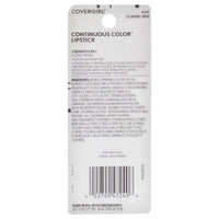 Thumbnail for COVERGIRL Continuous Color Lipstick Classic Red 435, .13 oz (packaging may vary)