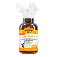 Thumbnail for Country Life Cal-Snack - Chewable Calcium Magnesium Supplement wafers with Vitamin D3, Easy to Digest, Vanilla Orange Flavor, Dietary Supplement