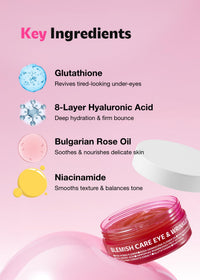 Thumbnail for ISOI Blemish Care Under Eye Patch for Dark Circles, Puffiness and Wrinkles, Hydrating Gel Eye Masks with Hyaluronic Acid & Bulgarian Rose Oil, Korean Skin Care (90 pcs, 3.17 oz)
