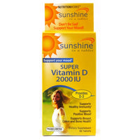 Thumbnail for Windmill Health Products Sunshine Super Vitamin D - 2000 IU - 60 Tablets