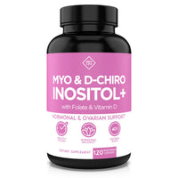 Thumbnail for Optify Myo-Inositol & D-Chiro Inositol Supplement for Women – 40:1 Ratio Plus Folate and Vitamin D – Support Healthy Hormonal Balance, Regular Cycles, & Ovarian Health – 30-Day Supply
