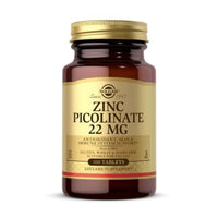 Thumbnail for Solgar Zinc Picolinate 22 mg, 100 Tablets - Promotes Healthy Skin - Supports Immune System, Normal Taste & Vision - Antioxidant – Non-GMO, Vegan, Gluten Free, Kosher - 100 Servings