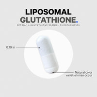 Thumbnail for Codeage Liposomal Glutathione Supplement - Pure Reduced Setria L-Glutathione, Liposomal Delivery, Phospholipid Complex - Vegan, Non-GMO - 2-Pack
